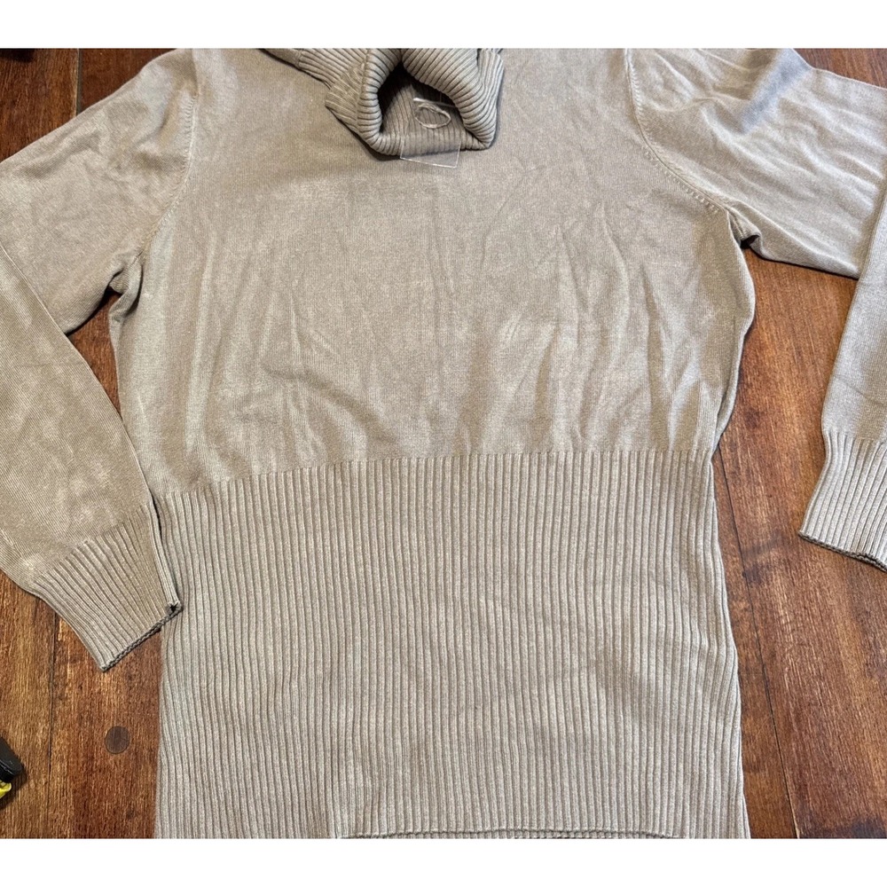Louis Dell Olio Whisper Kint‎ Turtleneck Sweater Beige Women's Medium